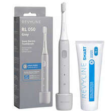 Серая щетка Revyline RL 050 и паста для зубов Smart