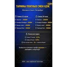 Подключение к Яндекс такси GDK парк Москва работа