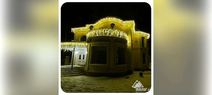 Новогоднее освещение дома и территории в Ростове-на-Дону