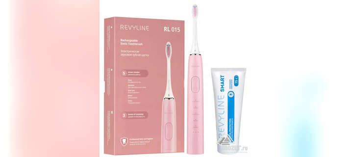 Звуковая зубная щетка с 5 режимами Revyline RL015 Pink в Ростове-на-Дону