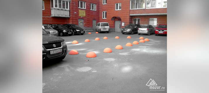 Бетонная полусфера d500хh250 мм ограничитель парковки в Нижнем Новгороде